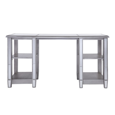 Bureau en miroir - style glamour - avec miroir