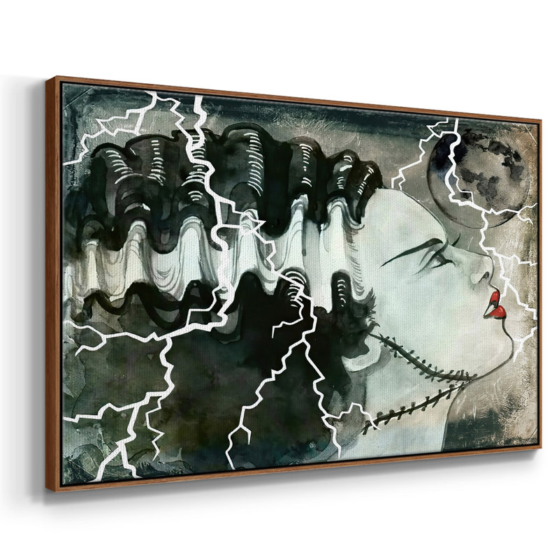 Scream Queens I, reproduction d'art sur toile, H 27 po x l 41 po x P 2 po, Noyer