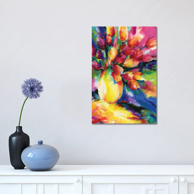 Tulipes par Kathy Morton Stanion - peinture sur toile tendue