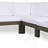 5-PIECE V SHAPE SOFA SET, WHITE