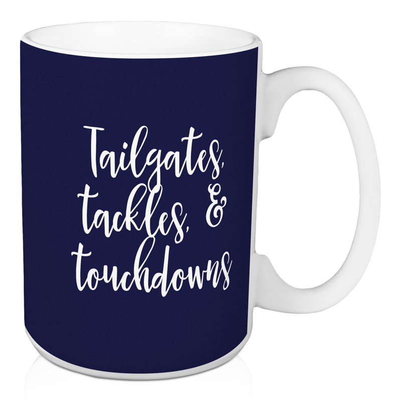 Grande tasse à café à tailgatess Naumann, Bleu marine