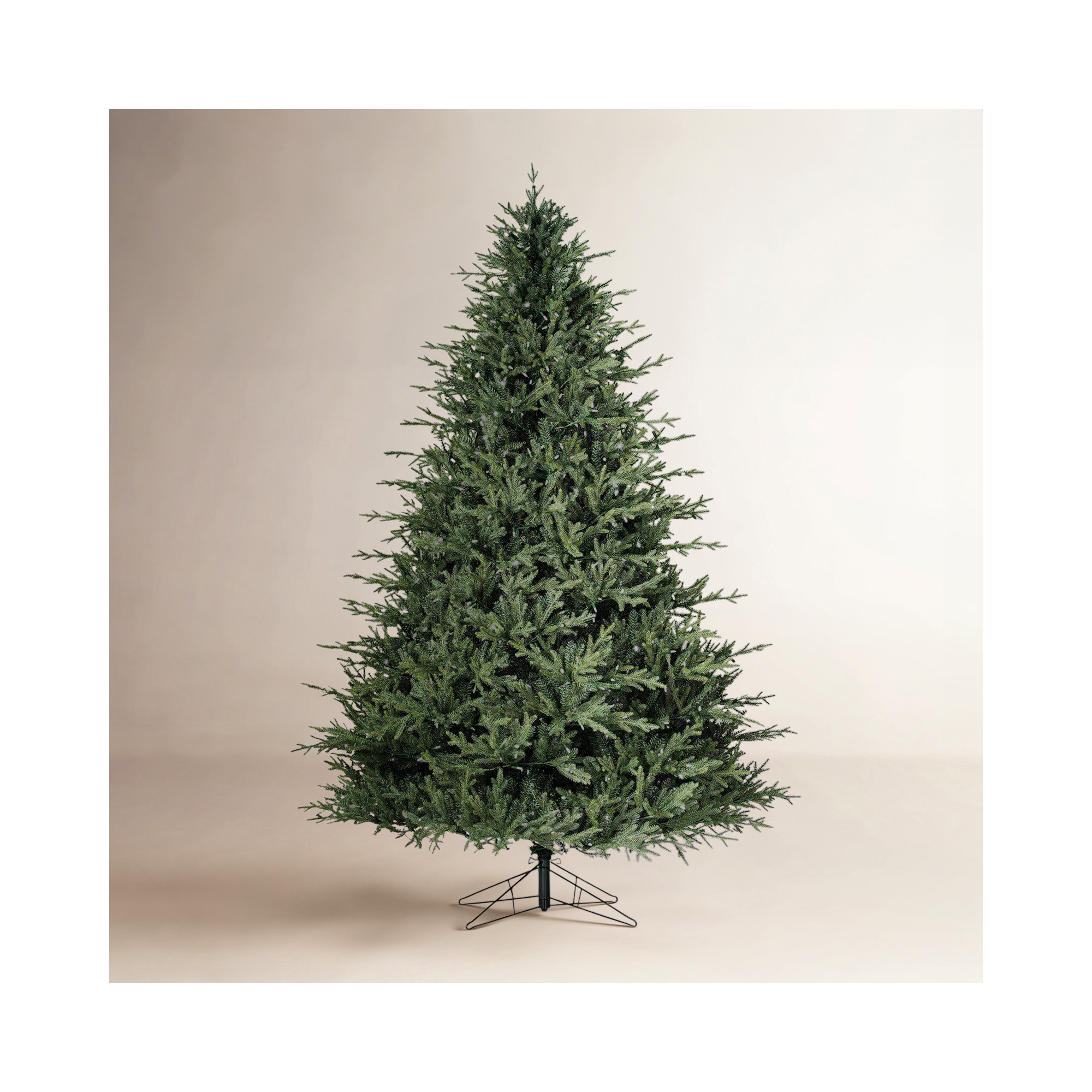 8.5" H Green Realistic Artificial Fir Christmas Tree with 1000 Lights LED Lights, 8.5' H