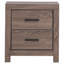 Table de chevet 2 tiroirs Brantford