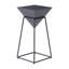 Table d'appoint moderne avec table d'appoint et petite table de salon, design noir minimaliste
