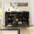57.5" W Modern Sideboard With Racks,Adjustable Shelves And Hooks-1984124403