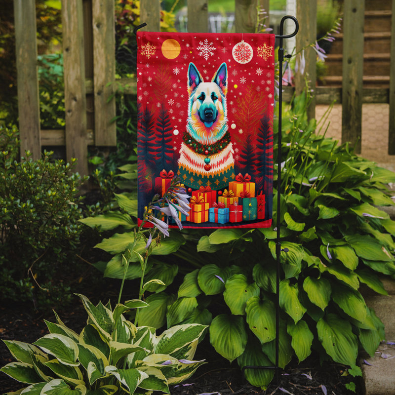 Drapeau de jardin en polyester double face H 15,5 po x l 11,25 po