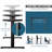 Jaydn Adjustable Height Steel Standing Desk-525127421