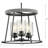 3 - Light Dimmable Lantern Geometric Chandelier