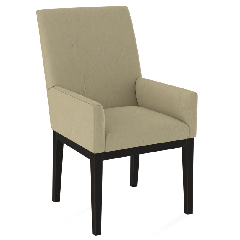 Upholstered Arm Chair, Weathered Gray, Rumor Bliss