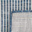 Tapis géométrique bleu en polypropylène tissé à la machine Wallington-2103606263