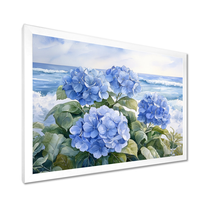 Ioab - Floral Wall Art, Reproduction encadrée d'une seule photo, H 12 po x l 20 po, Blanc