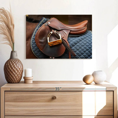 Mehar Brown Leather Saddle