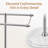 KES Anti Wobble Free Standing Towel Rack with 3X Thicker Weighted Natural Marble Base, 2-TierKES Anti Wobble Free Standing Towel Rack with 3X Thicker Weighted Natural Marble Base, 2-Tier Towel Stand Brushed Steel