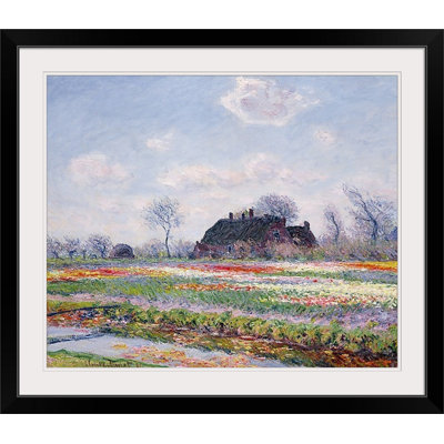Claude " Tulip Fields at Sassenheim, Near Leiden, 1886 " by Claude Monet Print