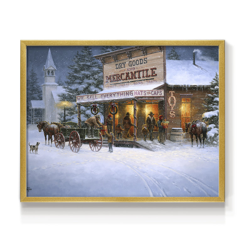 Vœux de Noël - impression encadrée - réarmable, H 8 po x l 10 po