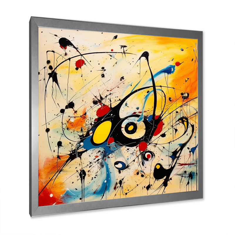 «All That Jazz Colorful Joy I», reproduction, Cadre simple argenté, H 24 po x l 24 po x P 1 po