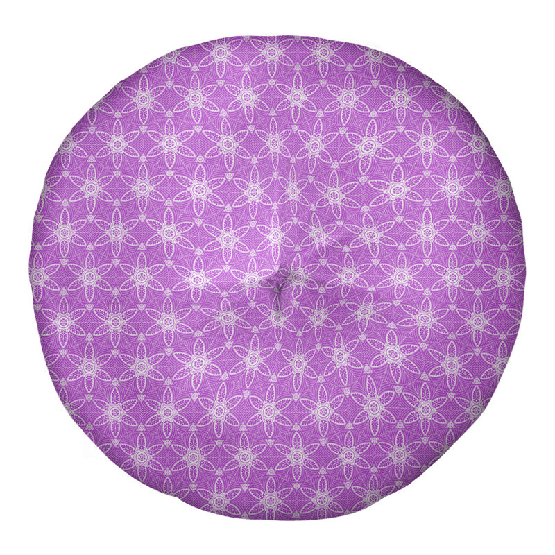 Coussin de sol Katelyn Elizabeth, H 26 po x l 26 po, Violet