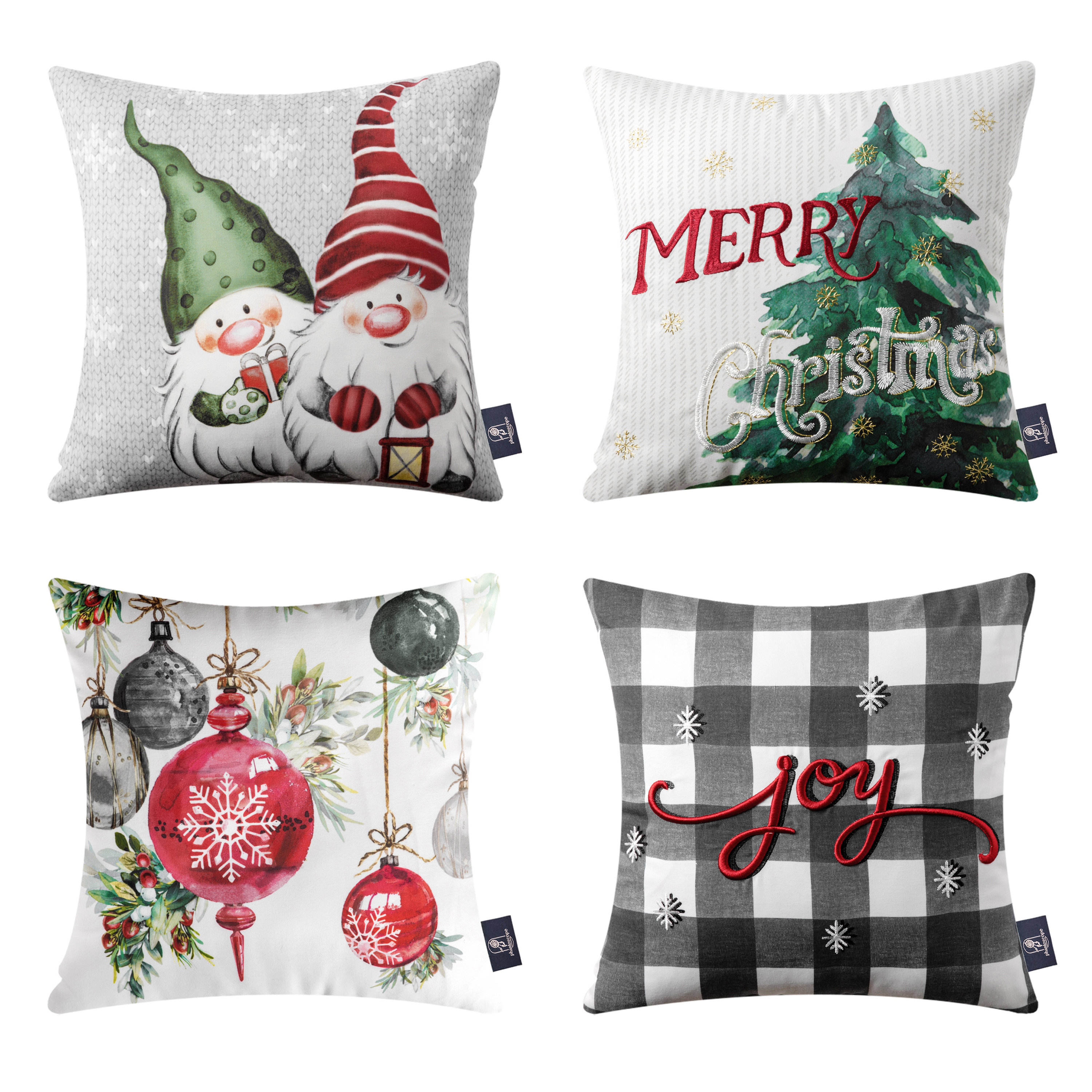 The Holiday Aisle Christmas Dog Outdoor Square Pillow Cover