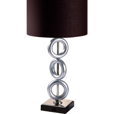 29" Tall Metal Table Lamp, Ring Style