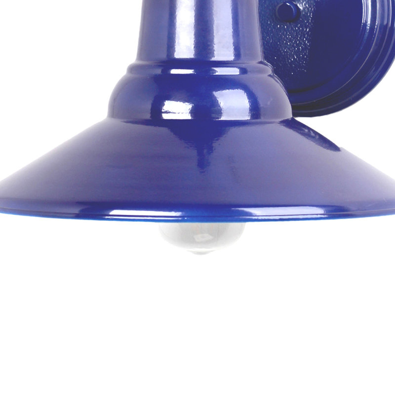 Shelby Blue Metal Outdoor Wall Sconce Light