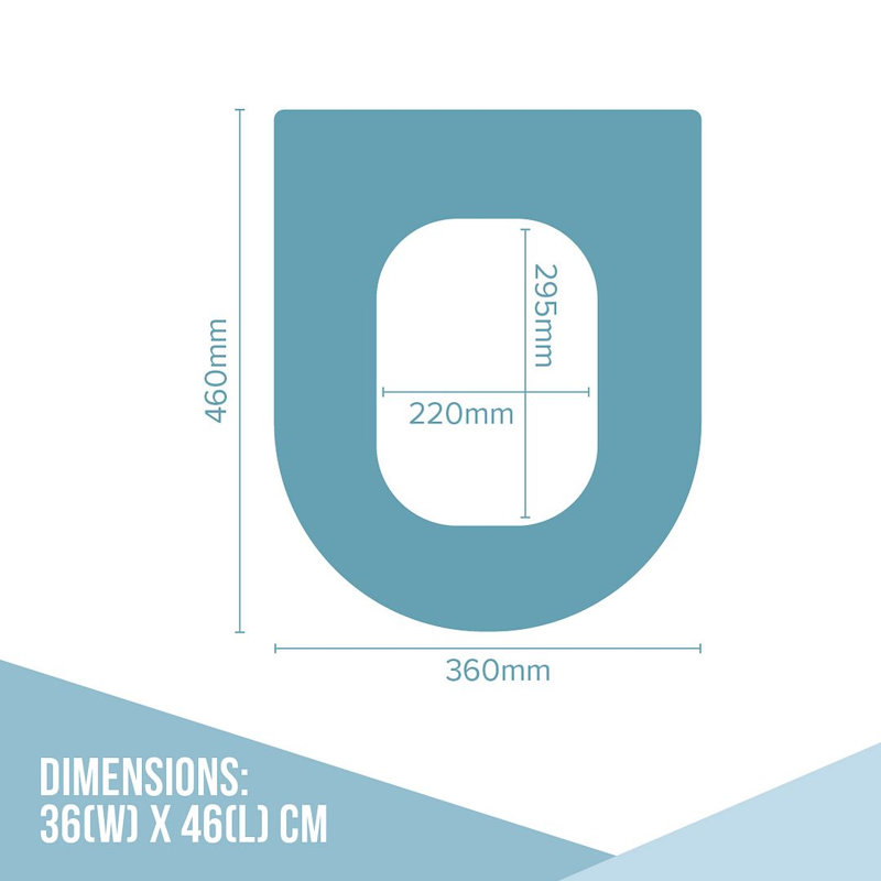  Square Quick Realease Toilet Seat
