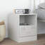 34.5 cm W Steel Bedside Table-101281128