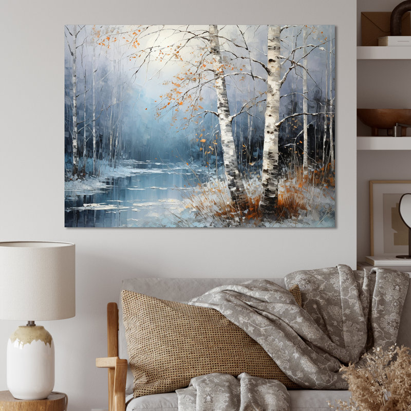 Birchs Ballet sur toile, H 24 po x l 32 po x P 1 po, Toile tendue