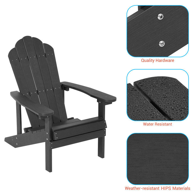 Fauteuil d'extérieur Baz, Noir