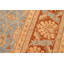 Tapis bleu clair / brun clair en laine noué à la main de style oriental Silke 8 pi 1 po x 10 pi 1 po Silke