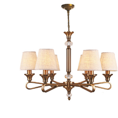 Lustre gris classique/traditionnel 8 lumières O"Hare