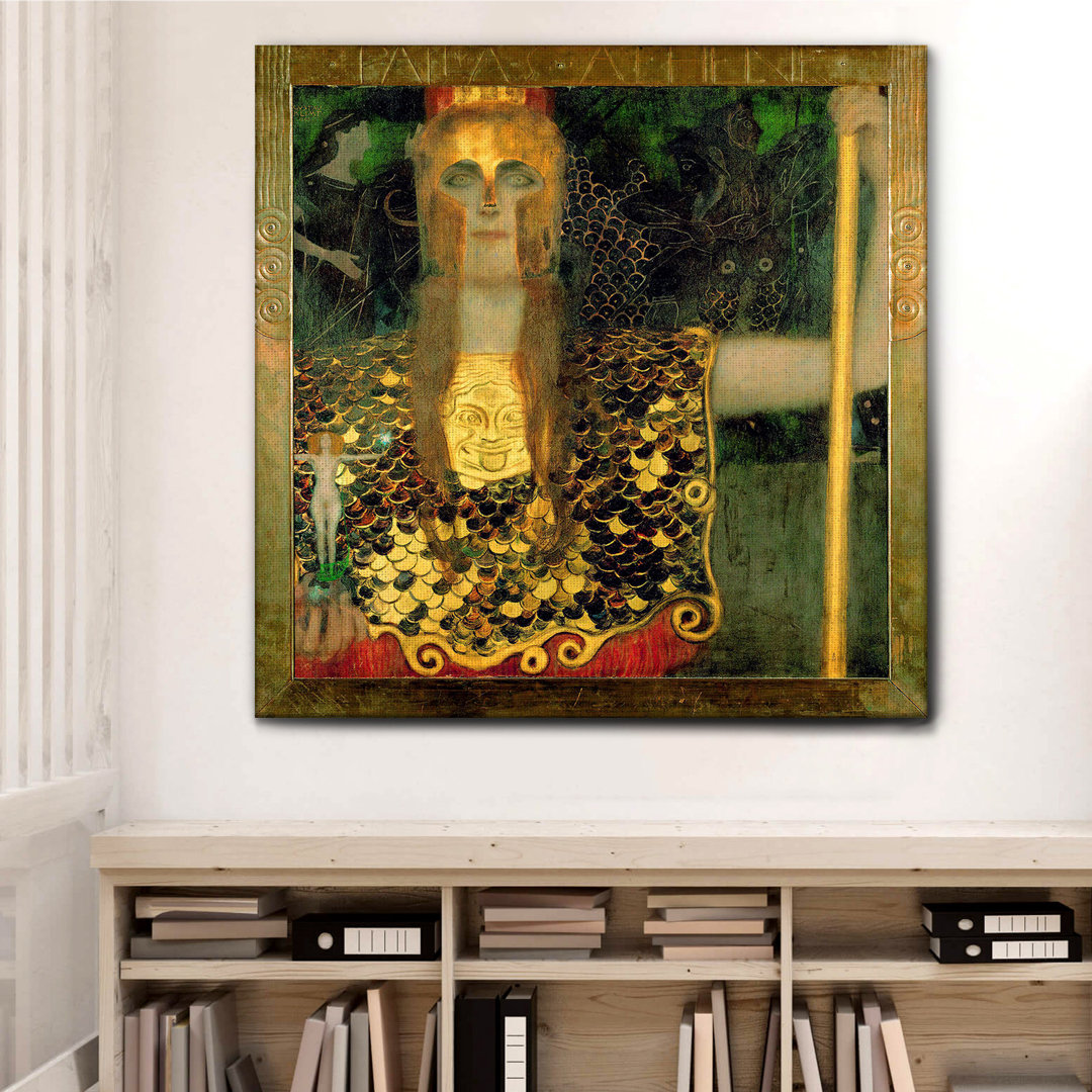 Leinwandbild Pallas Athena von Gustav Klimt