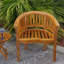 Peanut Teak Patio Dining Chair