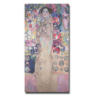 "Portrait de Maria Munk" par Gustav Klimt, reproduction d'art sur toile tendue