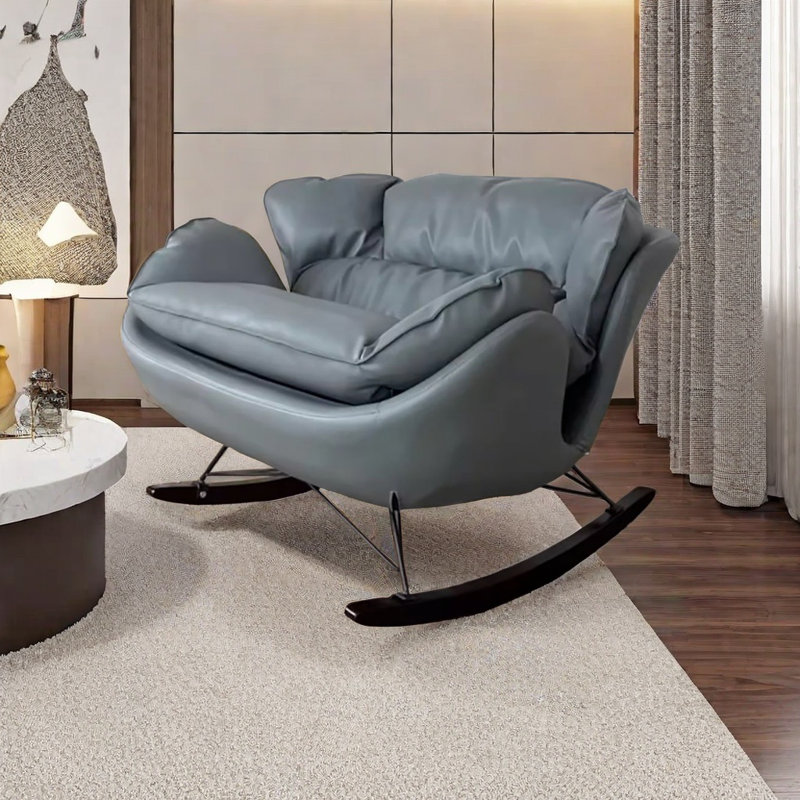 Chaise berçante de luxe italienne, Bleu