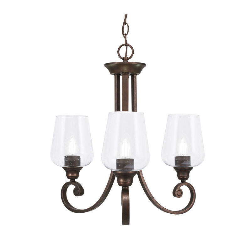 Lustre classique à 3 lumières Aunesti