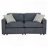 Causeuse Montelongo gris anthracite avec coussins décoratifs