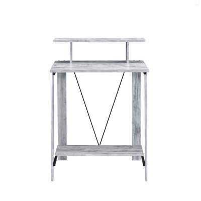 Antique White& Black Finish Writing Desk