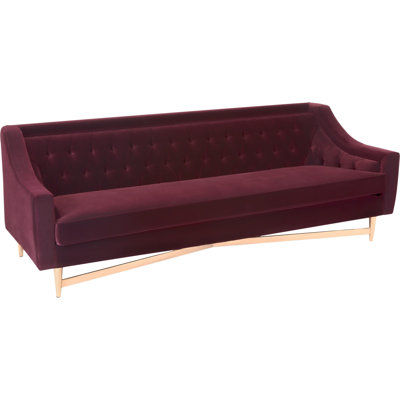 Dhawan 90.16'' Velvet Sofa