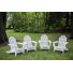 Chaise Adirondack pliante en plastique / résine Leighton