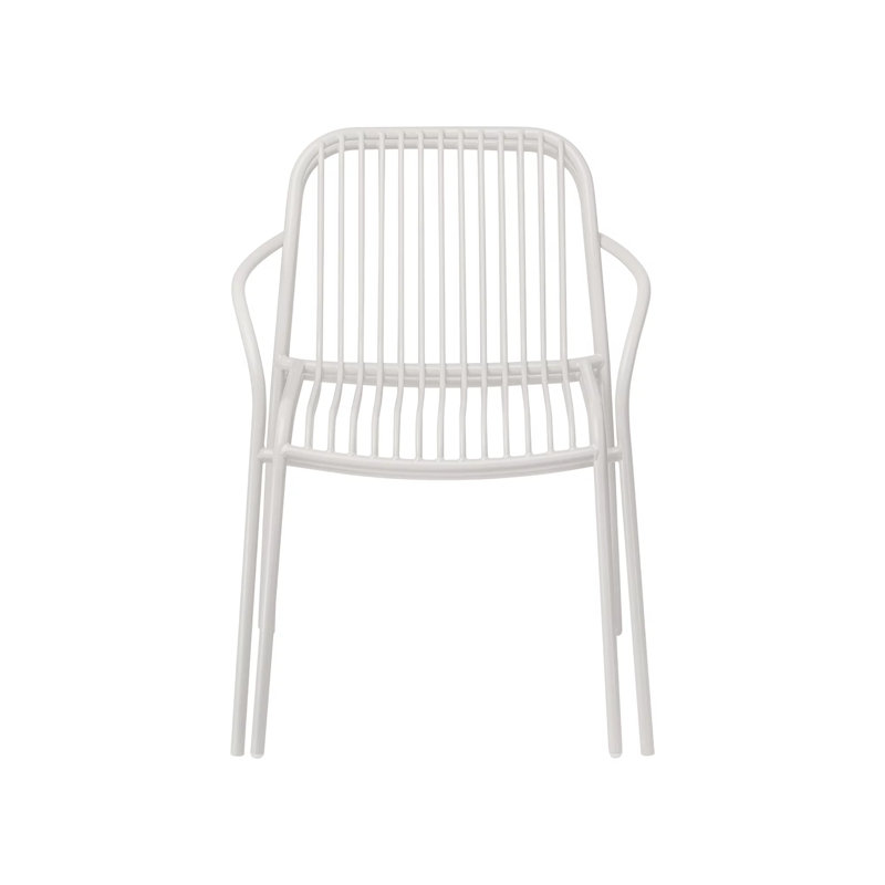 Fauteuil de salle à manger YUA, Soie grise