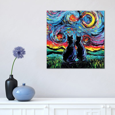Van Gogh's Cats by Aja Trier - Painting on Canvas