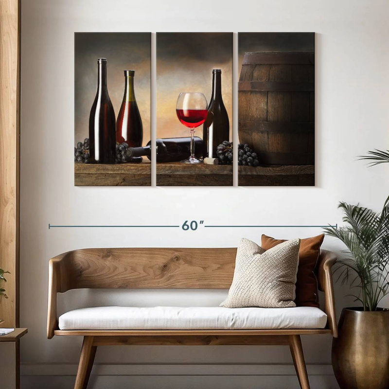 Yarlin Wine From The Cellar, 32" H x 50" W