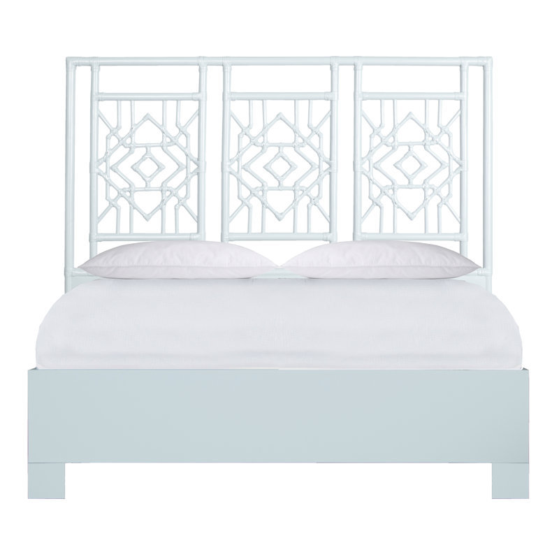 Lit standard bas Tulum, Grand, Bleu clair