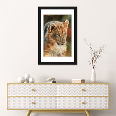 « lion cub », impression sur toile