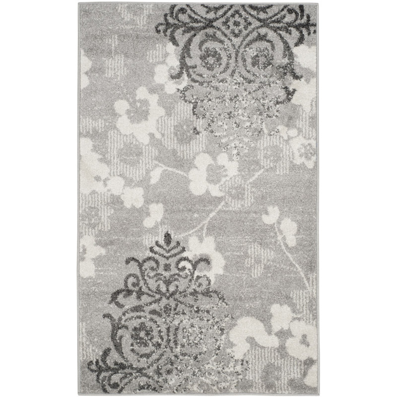 Issleib Floral Hand Woven Area Rug, Rectangle 91 x 152 cm