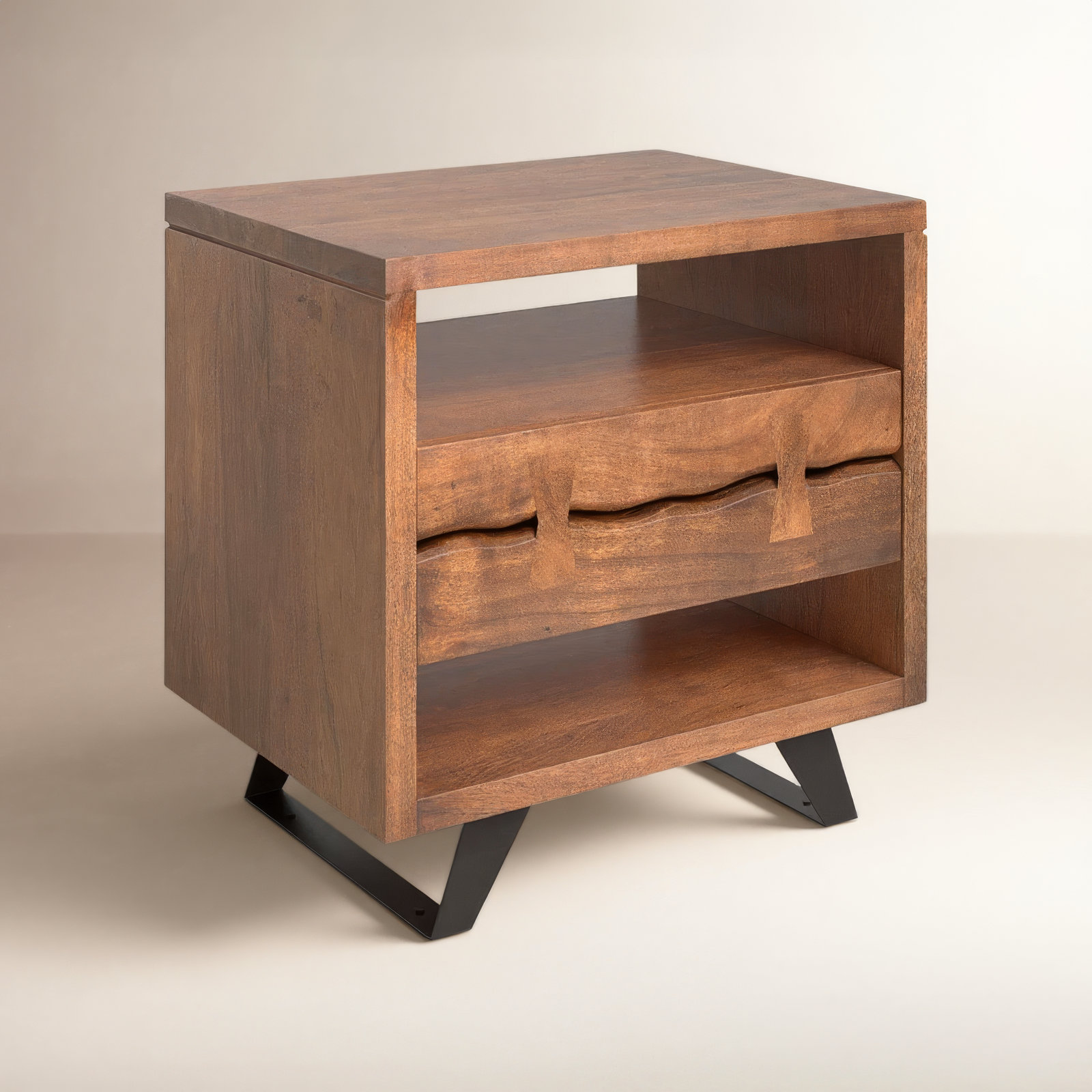 Broughton 1 - Drawer Nightstand, Brown
