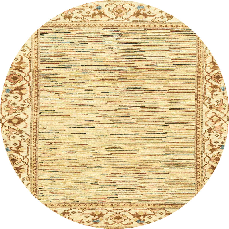 Tapis abstrait moderne 3420, Rond 3 pi
