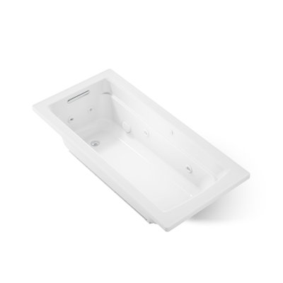 Archer 66" X 32" Drop-In Whirlpool Bath with End Drain and Heater