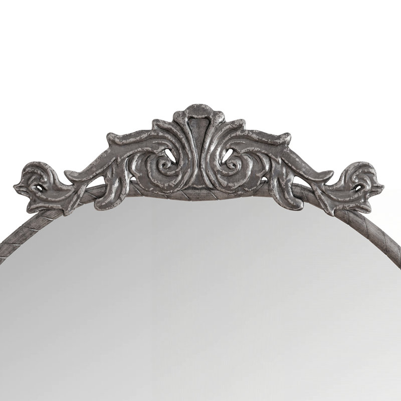 Retro Home Decor Mirror Full Body Mirror, Antique Silver