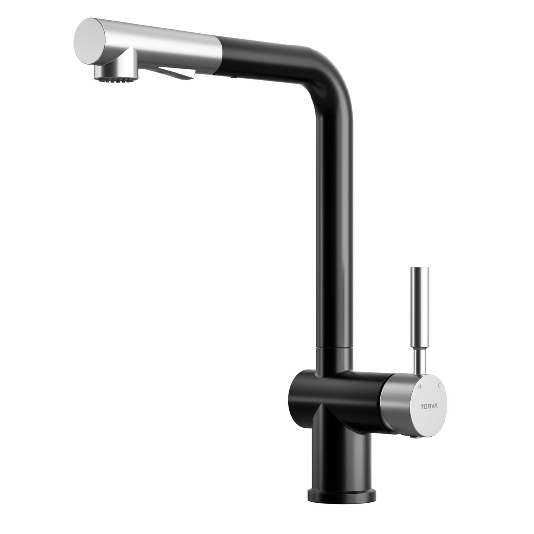 Polyfurniture Pull Out Touchless Kitchen Faucet Polyfurniture